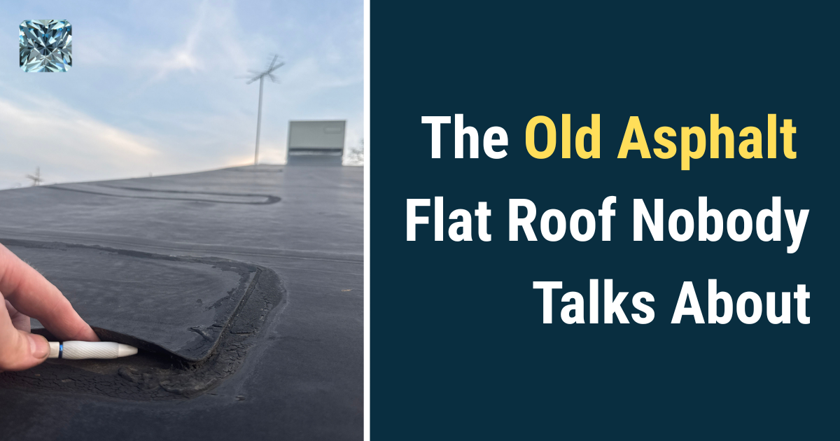 The Old Asphalt Flat Roof Nobody Talks About: mod bit and BUR roof restoration