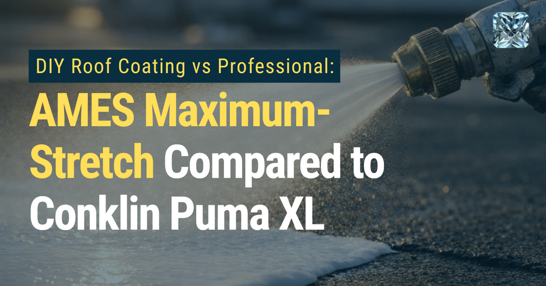 DIY Roof Coating vs Professional | AMES Maximum Stretch Compared to Conklin Puma XL