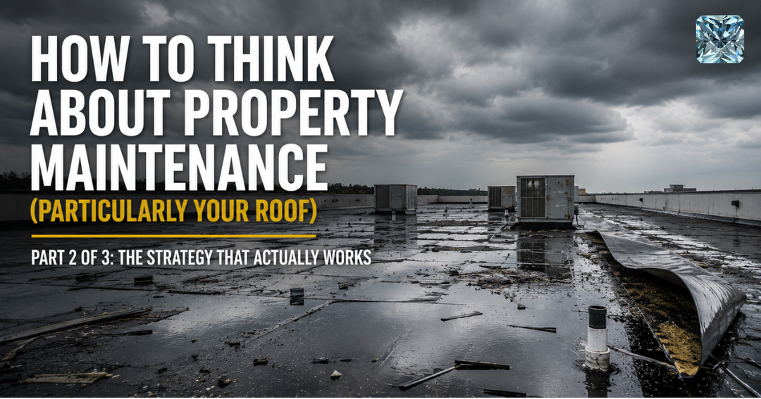 How to Think About Property Maintenance (Particularly Your Roof) | Part 2 of 3: The Strategy That Actually Works The 80/20 Rule for Facility Managers Who Want Their Life Back