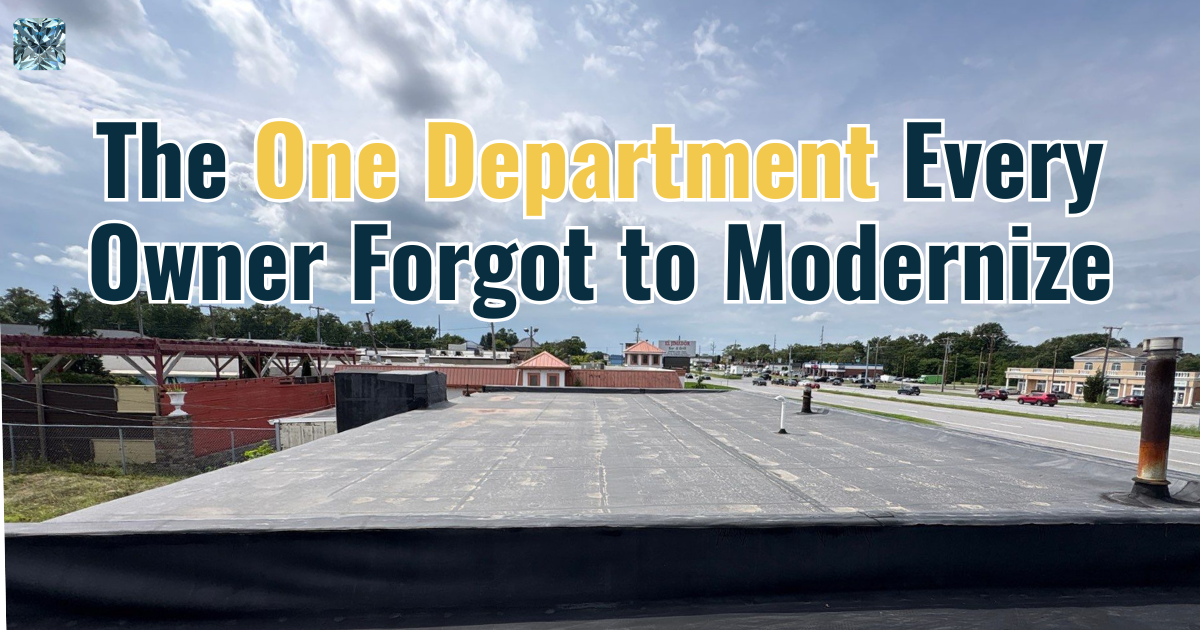 The one department every owner forgot to modernize: large commercial flat roof