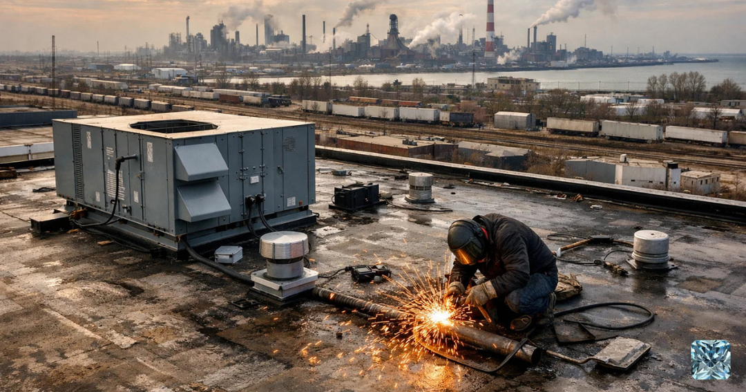 Commercial Roof Welding Safety | Because Falling + Fire Is a Bold Combo
